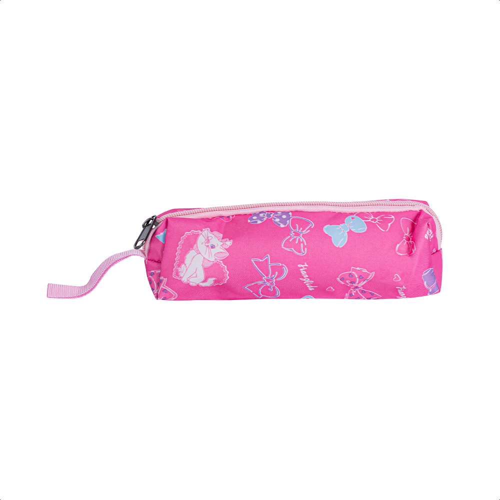 Kit Escolar Mochila Lonchera Lapicera Aristogatos Rosa
