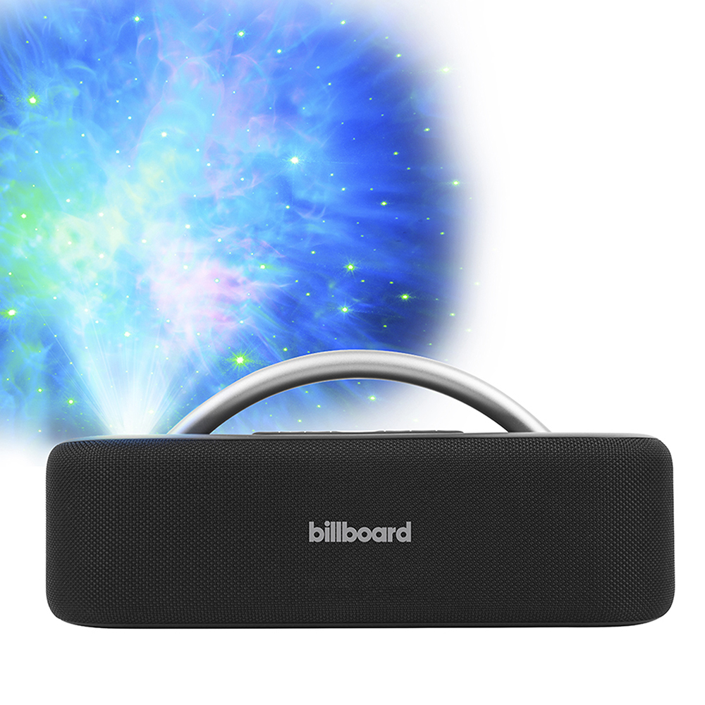 Bocina Inalámbrica Carbono Universe Billboard 2.5"x2 Con Proyector 