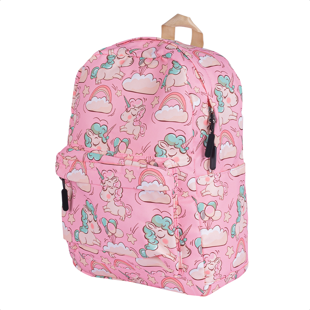 Kit Escolar Coquette Mochila Lonchera Lapicera Unicornio Ros