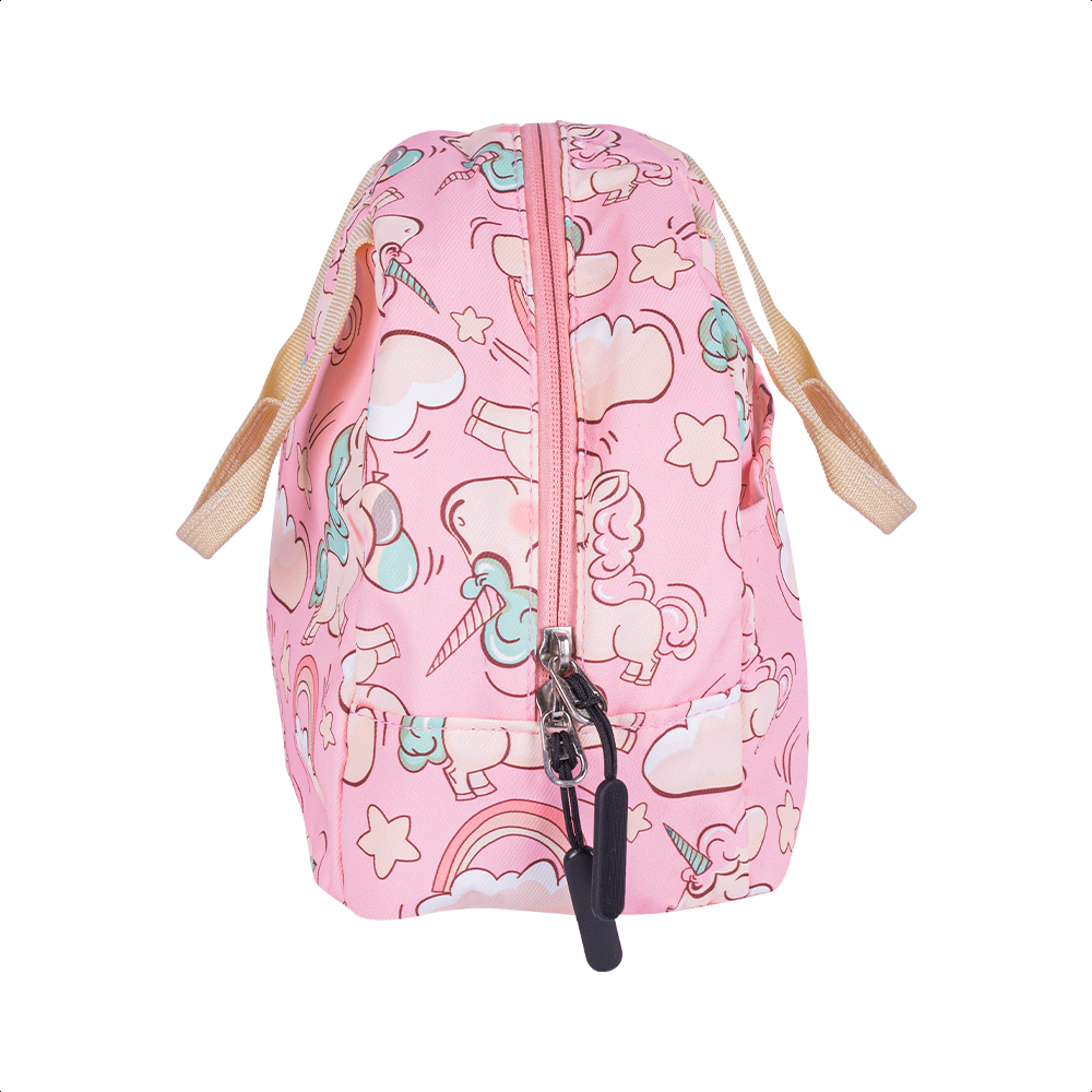 Kit Escolar Coquette Mochila Lonchera Lapicera Unicornio Ros