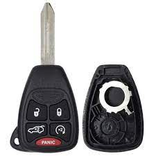 CARCASA CHRYSLER 5 botones con llave para control de alarma