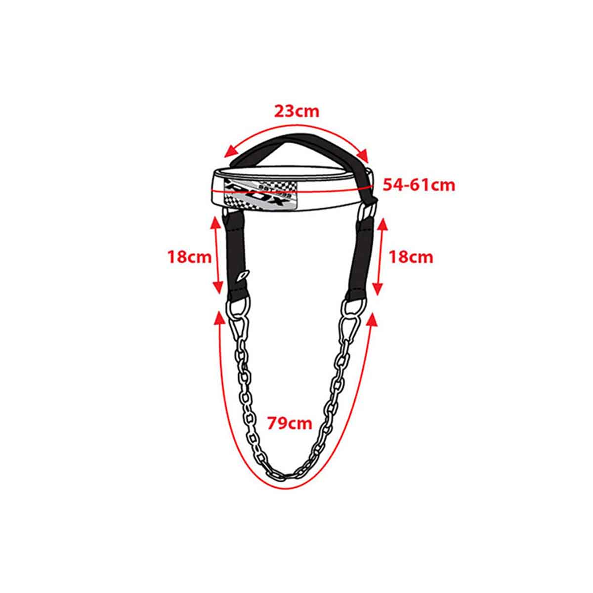 Arnés Para Fortalecimiento De Cuello H1 Rdx Pesas Gym