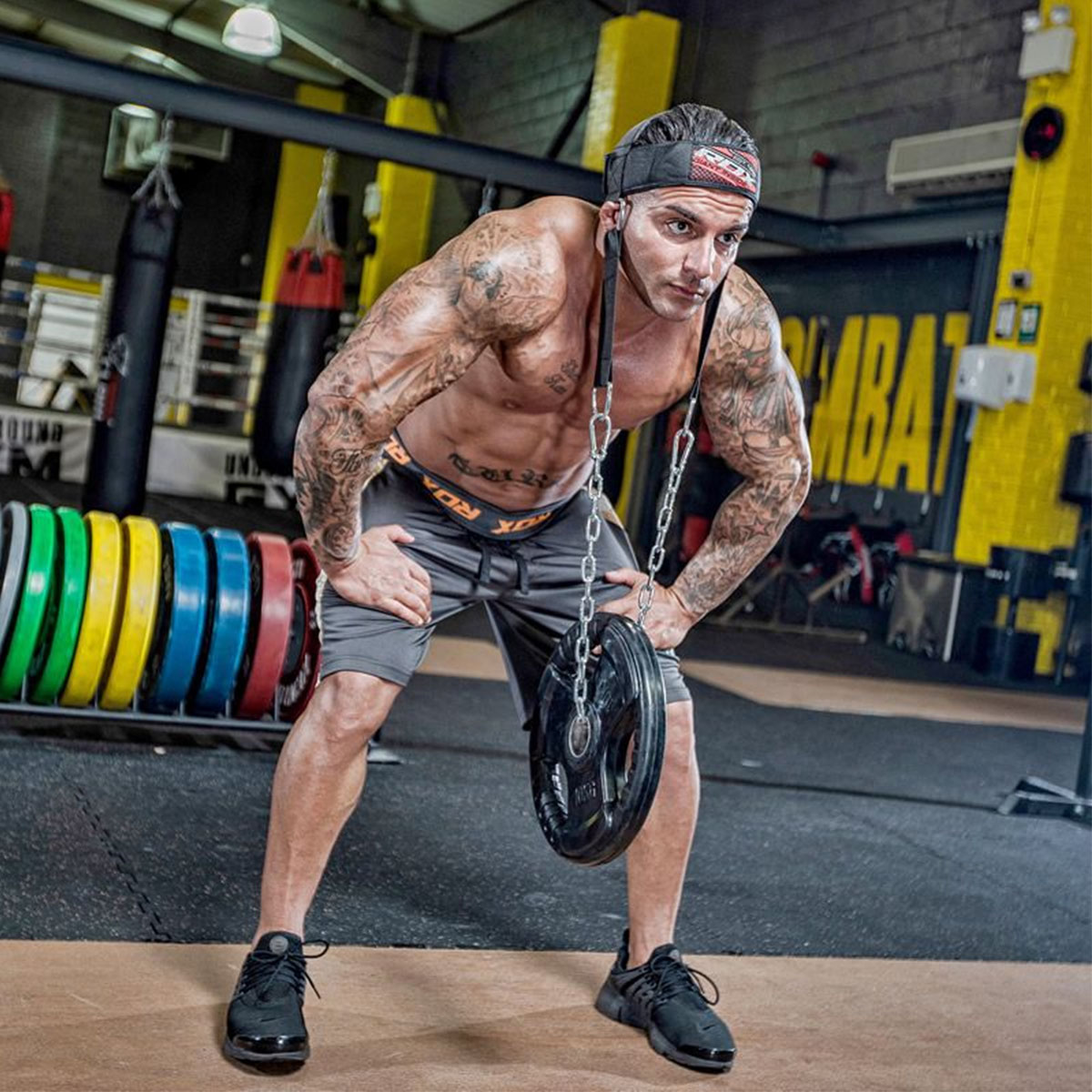 Arnés Para Fortalecimiento De Cuello H1 Rdx Pesas Gym