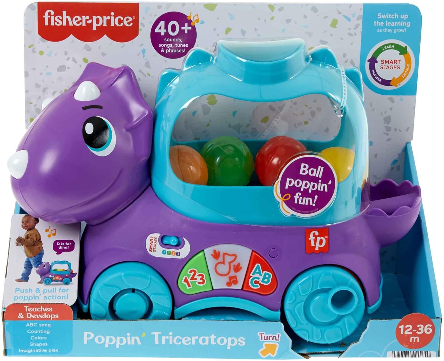 Fisher-price Juguete Para Bebés Dino Pelotitas Divertidas