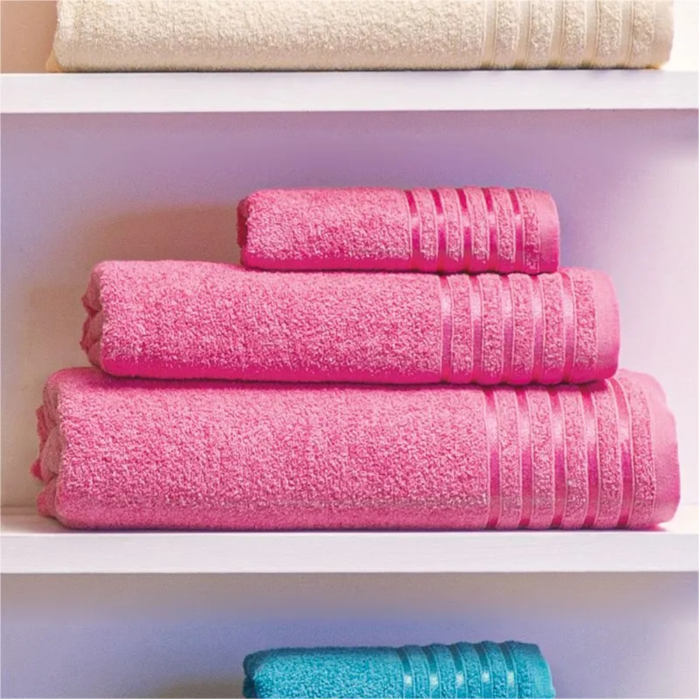 Toalla Medio Baño Encanto Fiusha Concord 