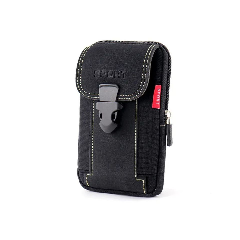 Mochila maleta negro Funda teléfono bolsa cintura cinturón táctico cartera seguridad broche iPhone