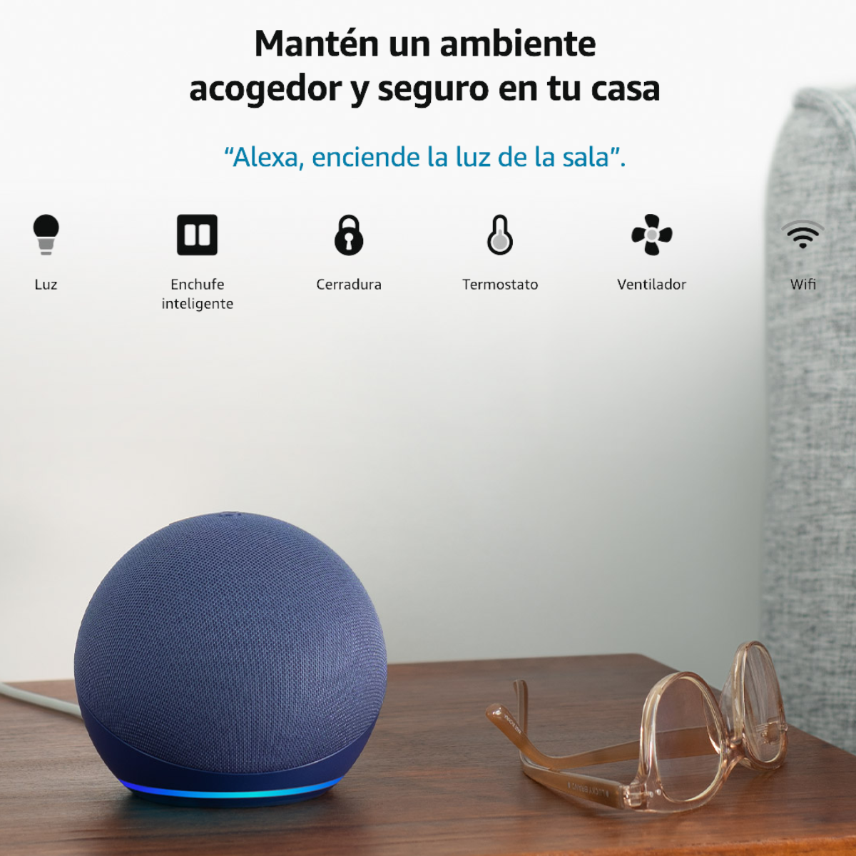 Amazon Echo Dot (5ª Generación) con Asistente Alexa, Color Azul Profundo