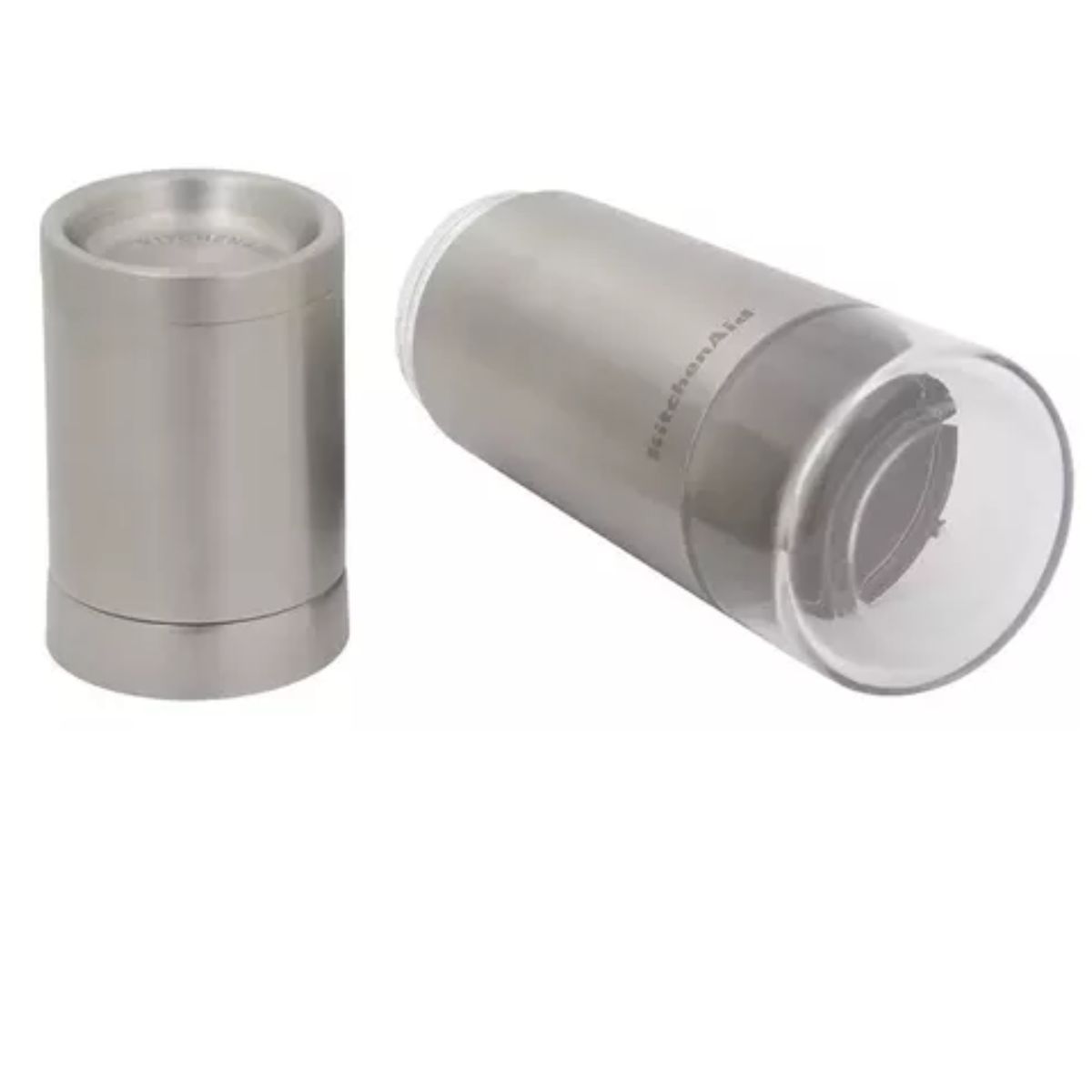 Set 2 Molinillos De Sal Y Pimienta Kitchenaid Molino Color Plateado