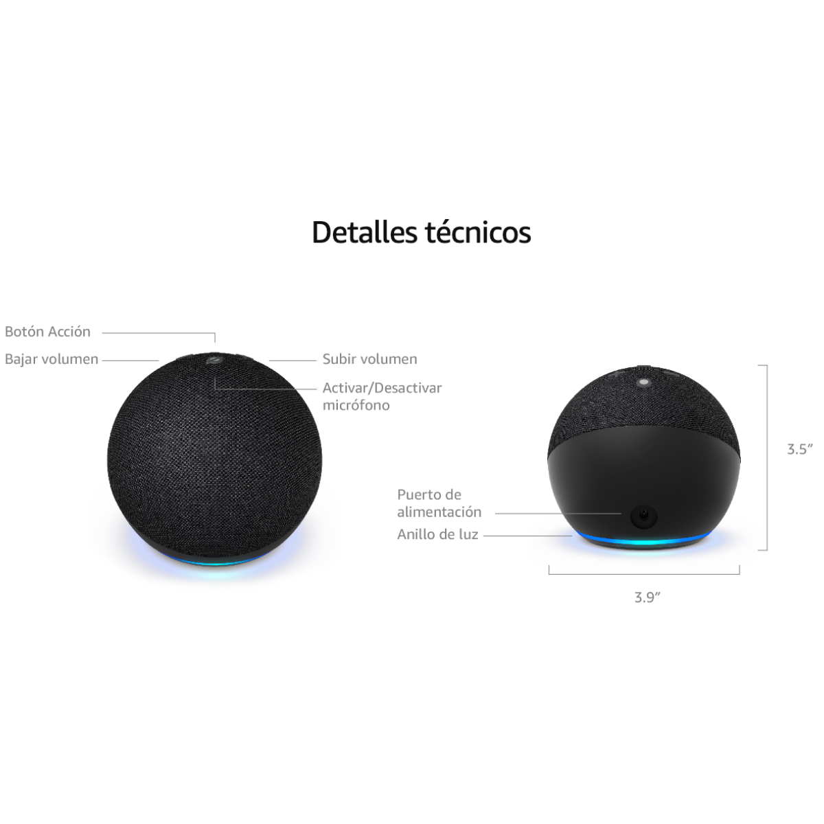 Amazon Echo Dot (5ª Generación) con Asistente Alexa, Color Azul Profundo
