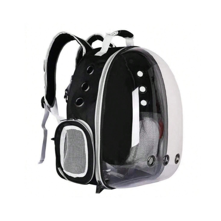 Mochila de Viaje Con Capsula Para Gato Perro Mini Vista Panorámica Seguro