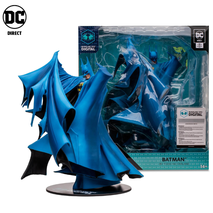 DC Direct Batman By Todd McFarlane 12” Estatua (Azul) + Digital