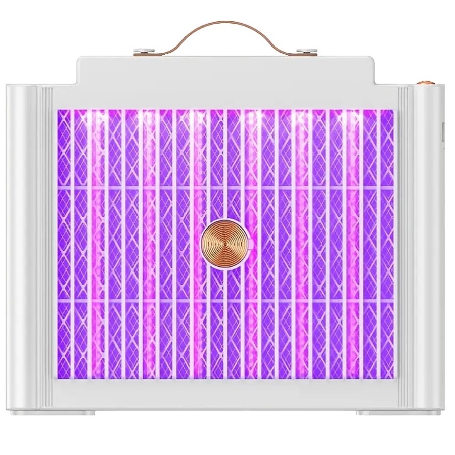 Lampara UV Trampa Mata Mosquitos Recargable Rectangular "zapper".