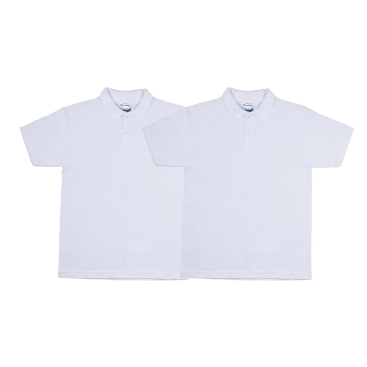 Playeras Polo Escolar Infantil 100% Algodón - Paquete de 2 playeras