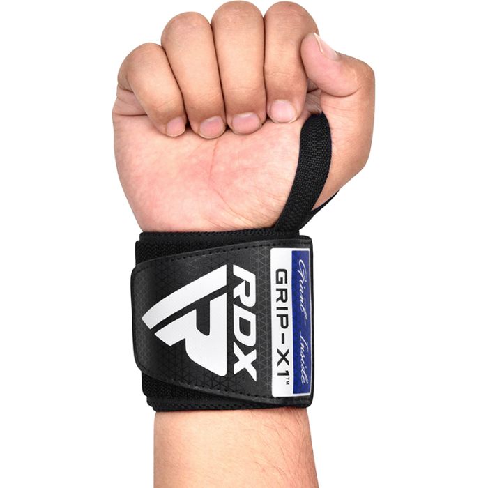 Muñequeras Para Levantamientos De Pesas W2 Azul Rdx Gym Fitness