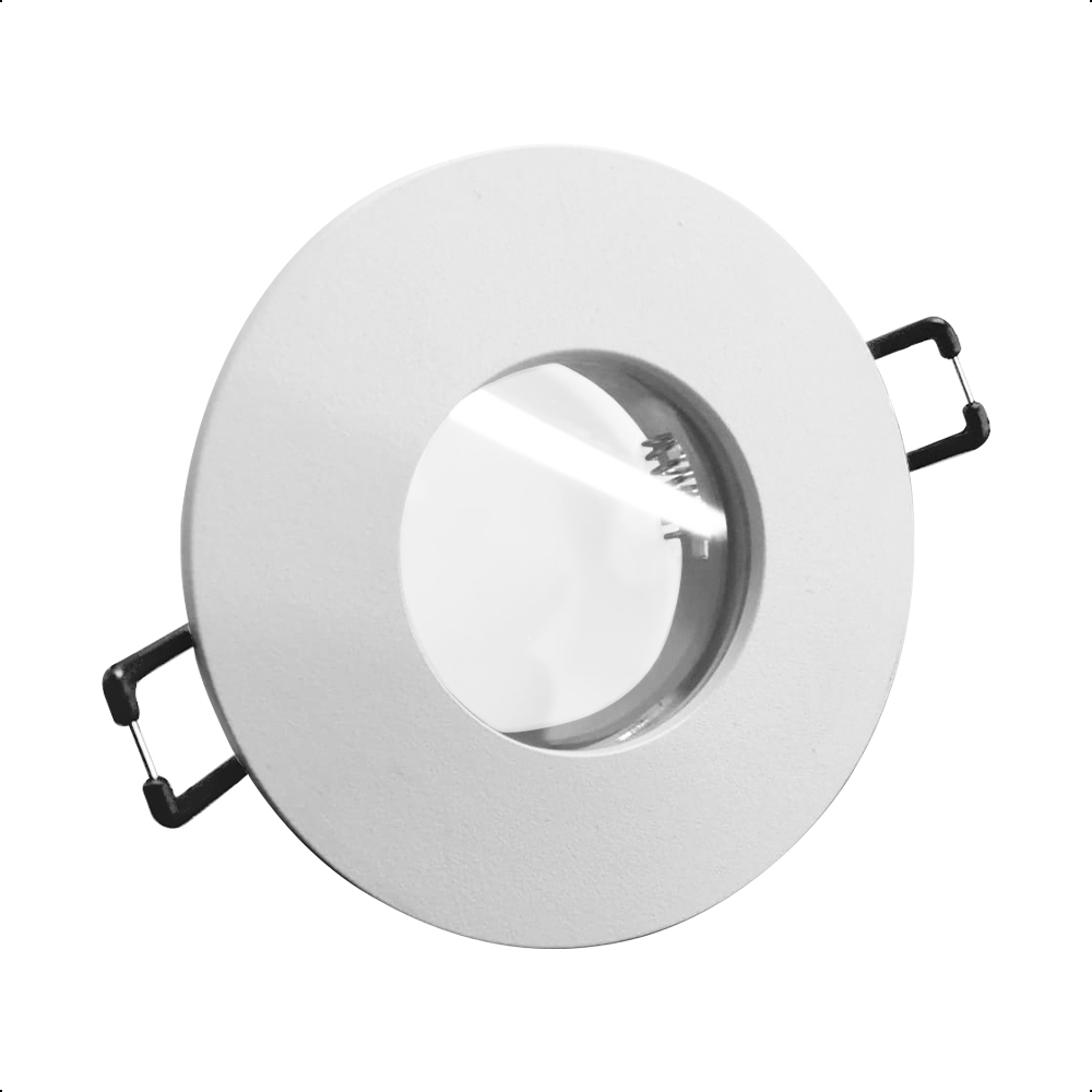 Portalámpara Empotrable Redondo Blanco Ip65 Con Base Gu10 ICON