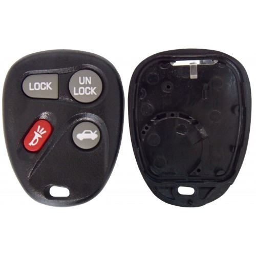 CARCASA CHEVROLET 4 botones para control de alarma (lugar p/pila)