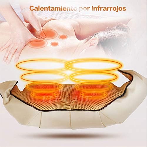 Masajeador de Cuello Espalda Hombro con Función De Calor para Aliviar el Dolor Muscular Ideal para Casa Oficina O Coche