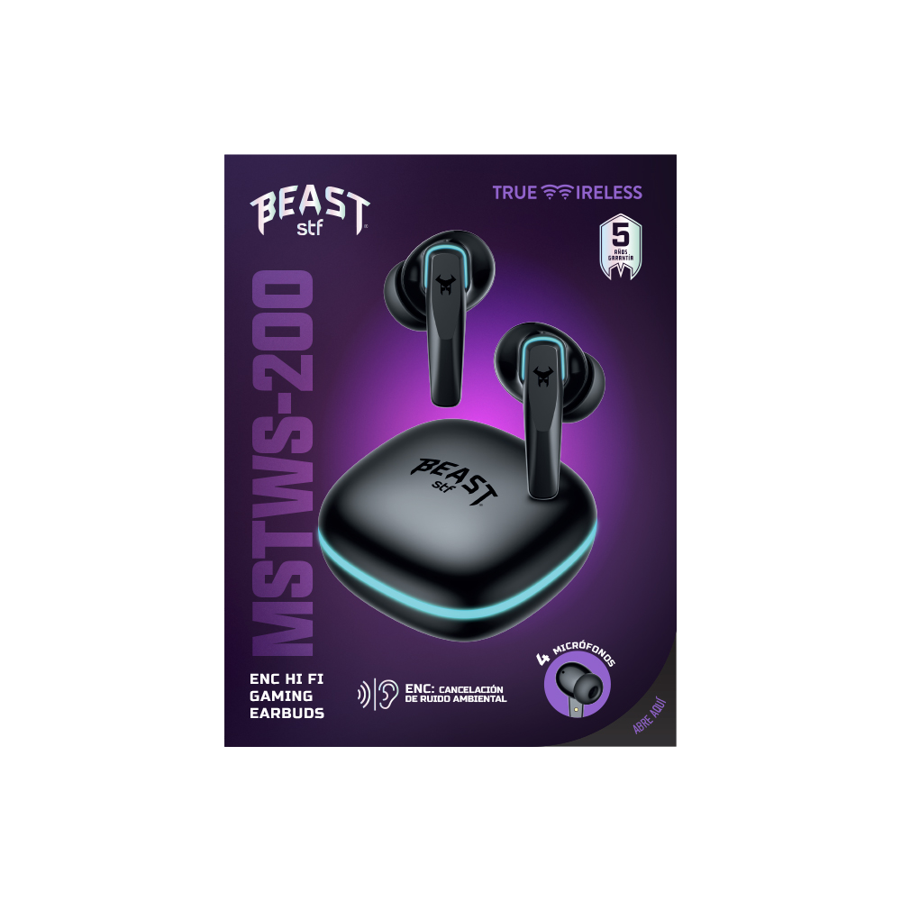 Audífonos Gamer True Wireless  STF Beast MSTWS-200 ENC