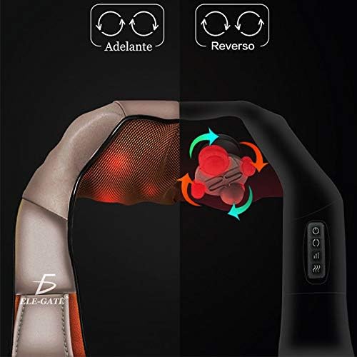 Masajeador de Cuello Espalda Hombro con Función De Calor para Aliviar el Dolor Muscular Ideal para Casa Oficina O Coche