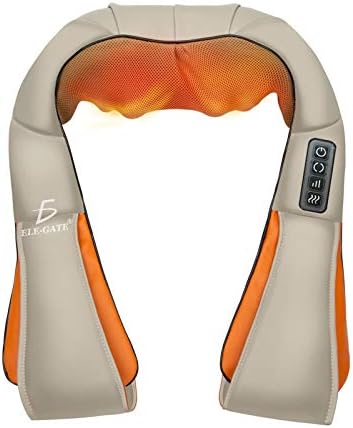 Masajeador de Cuello Espalda Hombro con Función De Calor para Aliviar el Dolor Muscular Ideal para Casa Oficina O Coche