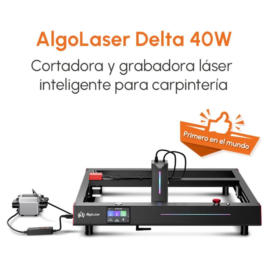AlgoLaser Delta 40W Diodo con Asistencia de Aire