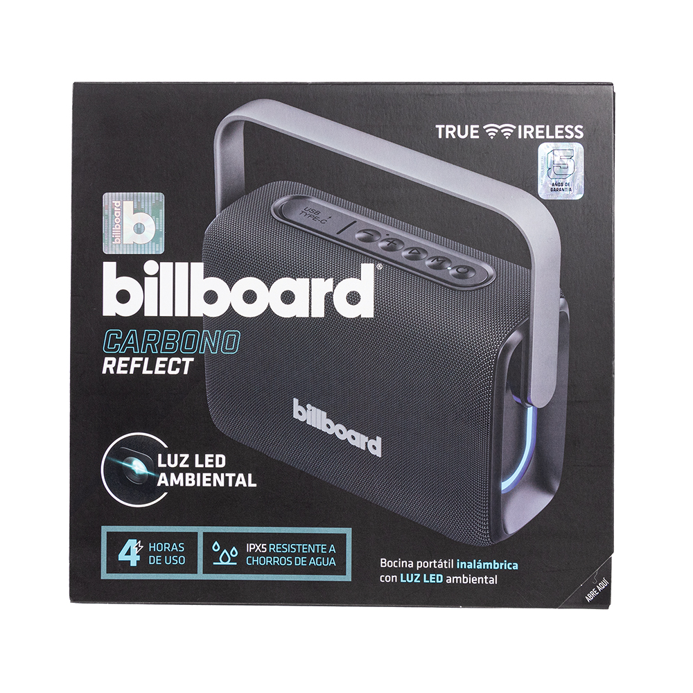  Bocina Inalámbrica Billboard Carbono Reflect 2.5" 