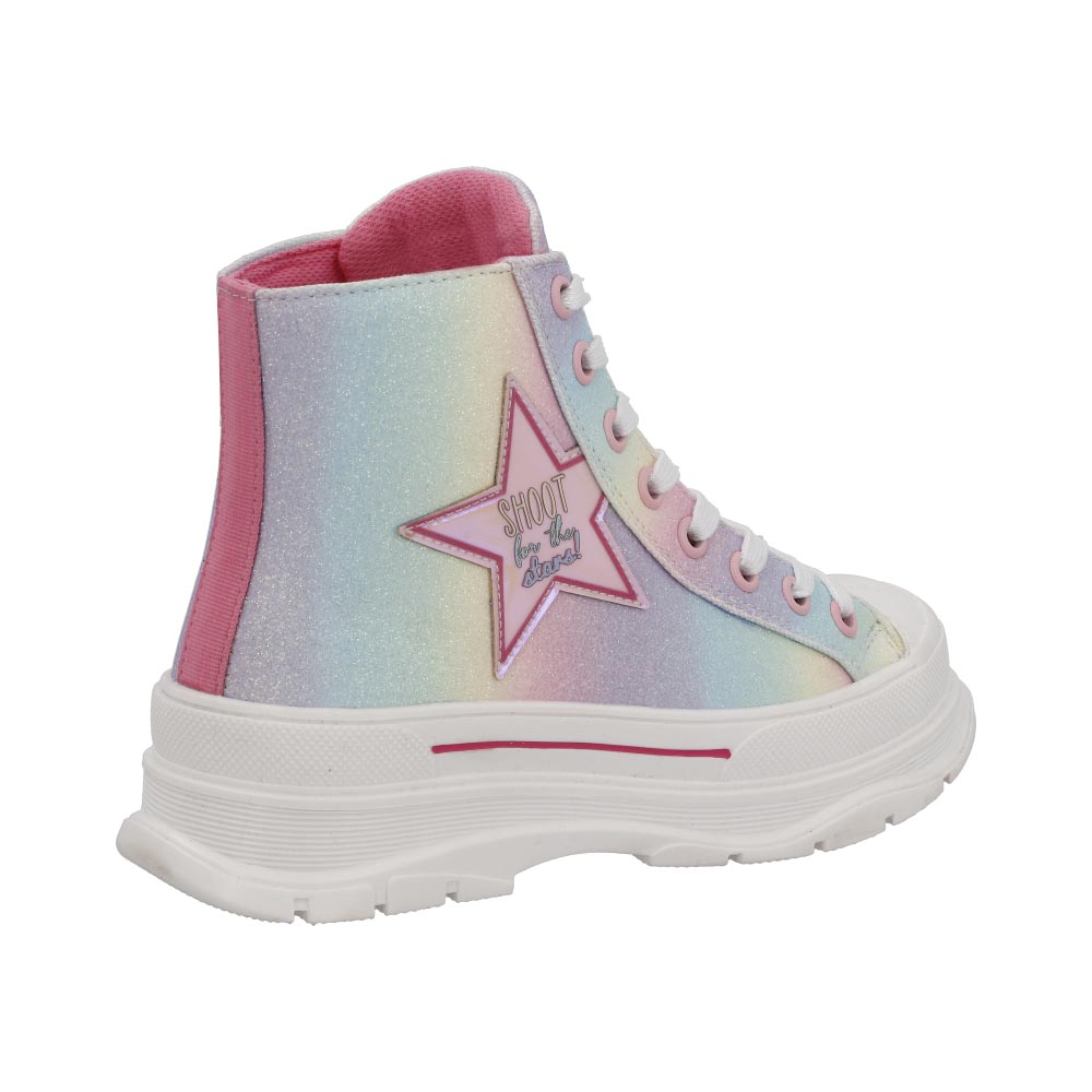 Tenis Bota de Niña N3887 Multicolor Compraymas Para Niña Talla 18 a 23 