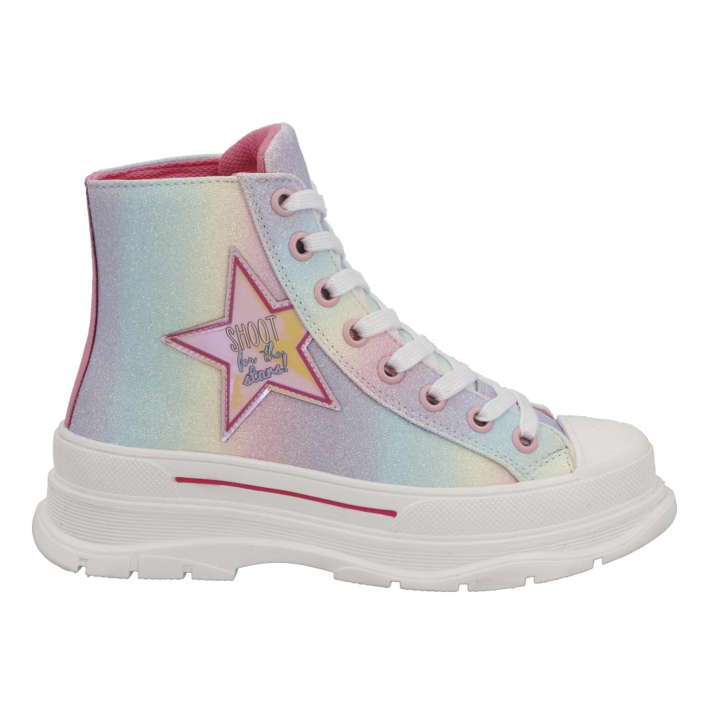Tenis Bota de Niña N3887 Multicolor Compraymas Para Niña Talla 18 a 23 