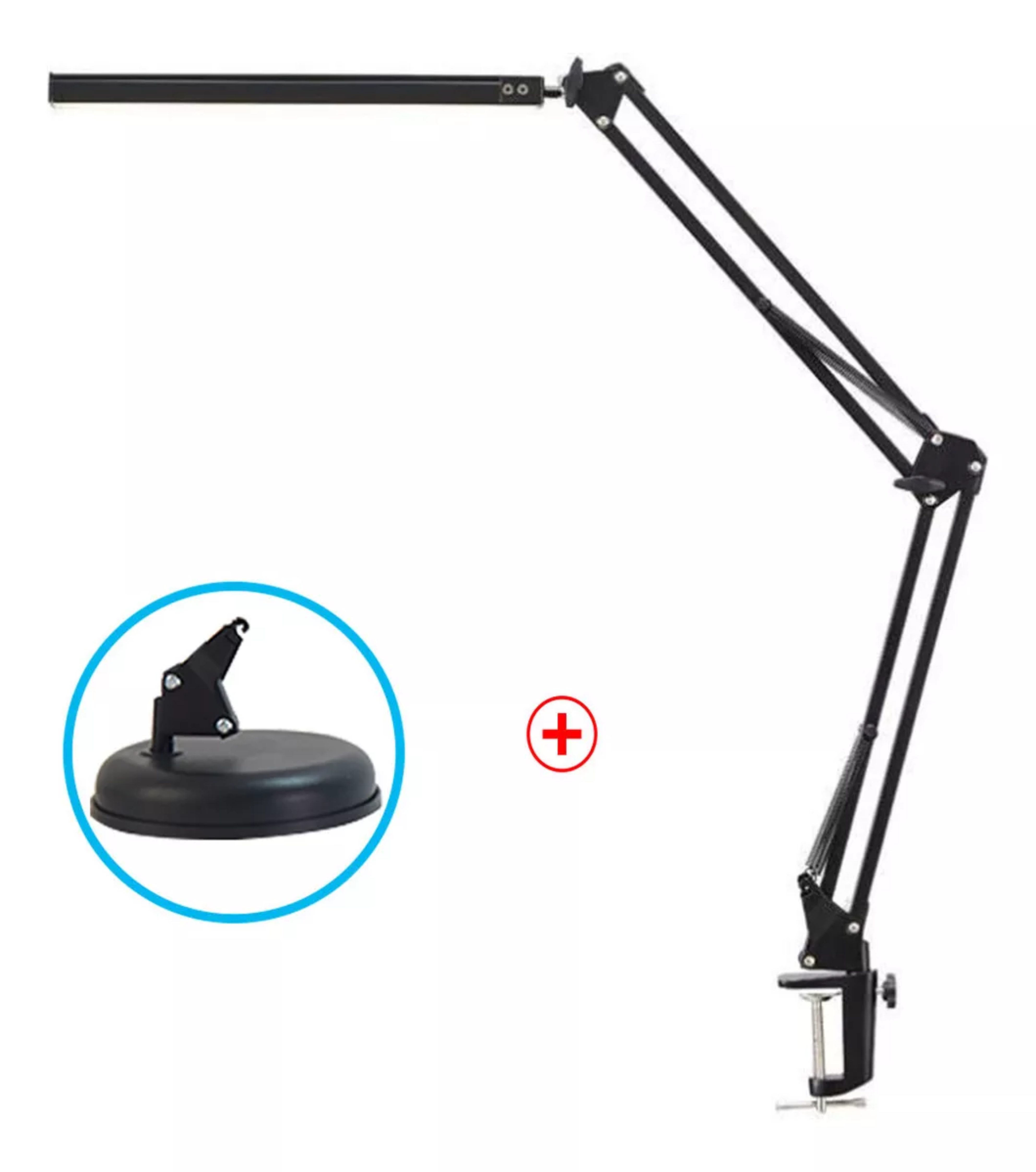 Dapon Lámpara de Escritorio Led con Brazo Giratorio 360 grados oficina