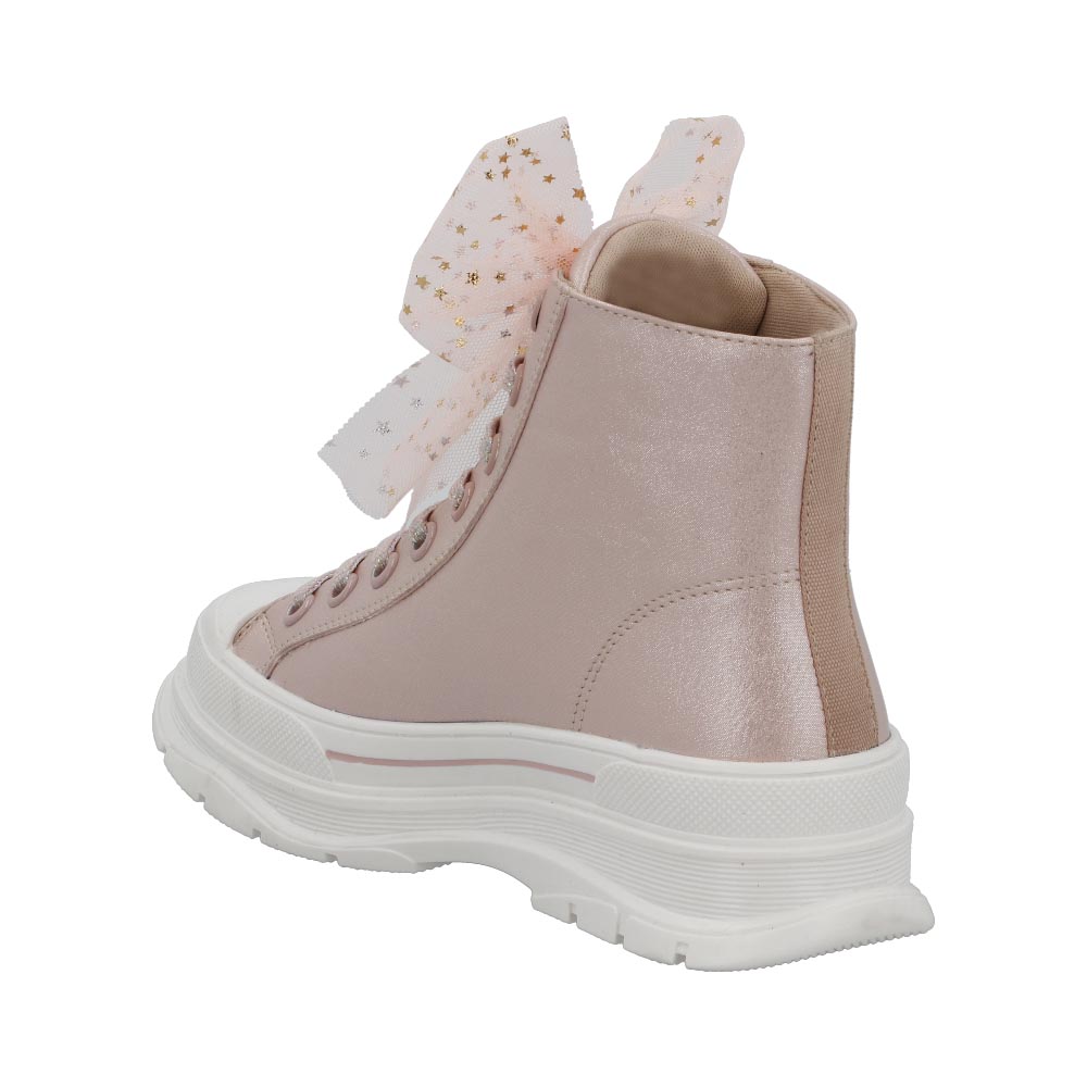 Tenis Bota De Niña N3890 Compraymas Amsterdam color Peonia talla 18 a 21