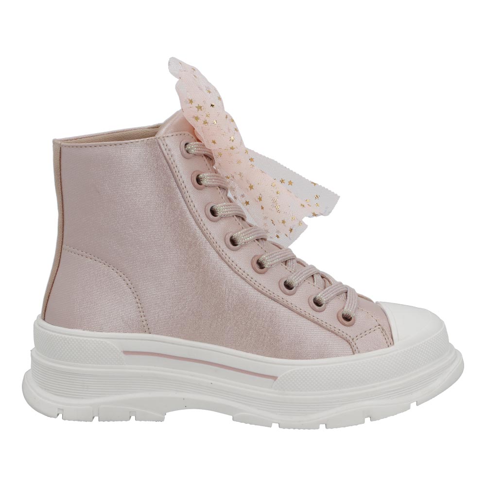 Tenis Bota De Niña N3890 Compraymas Amsterdam color Peonia talla 18 a 21