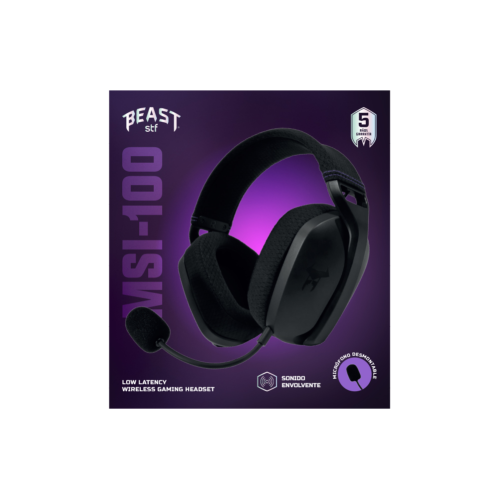 Audífonos Inalámbricos On ear Gamer STF Beast MSI-100