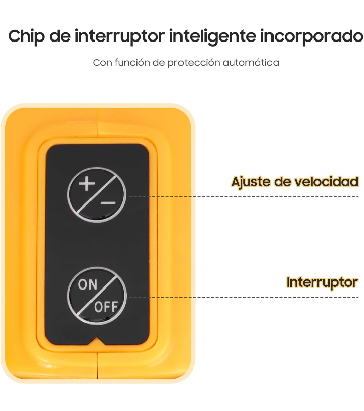 Barredora sopladora de aire inalámbrico eléctrico recargable 6 velocidades para jardín patio terraza 