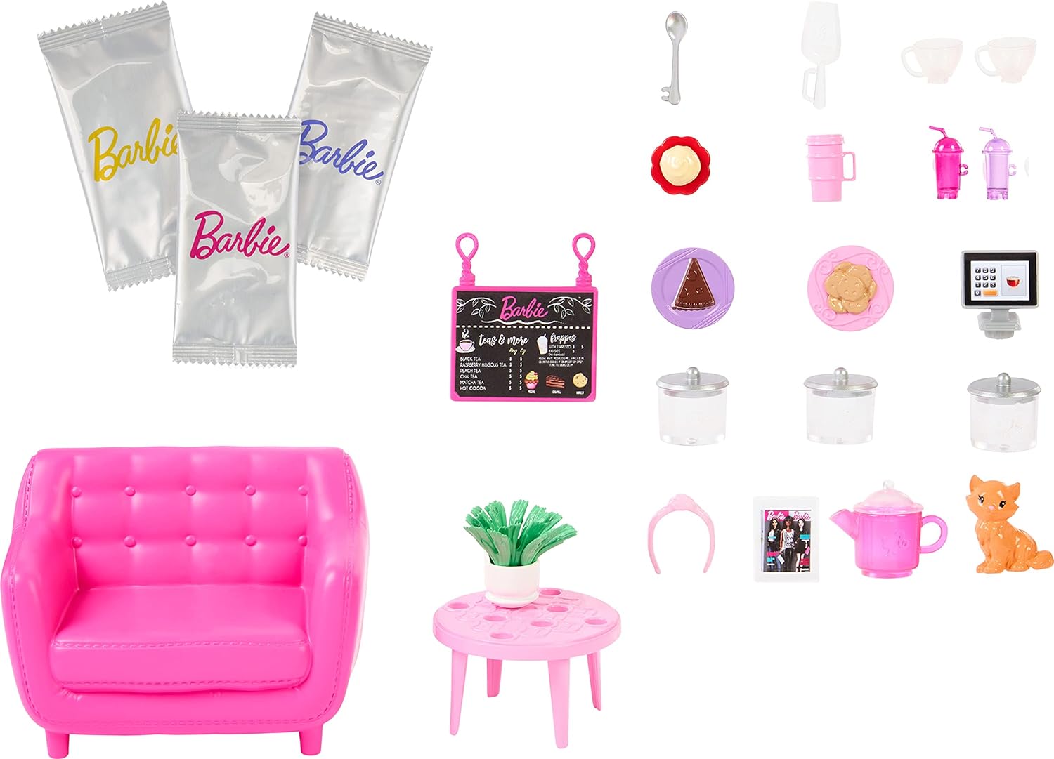 Barbie Fashion & Beauty Set De Juego Tienda De Té