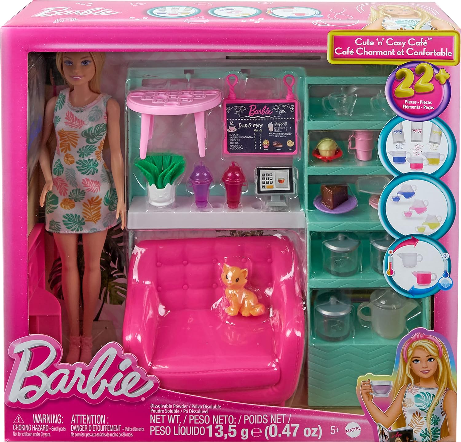Barbie Fashion & Beauty Set De Juego Tienda De Té