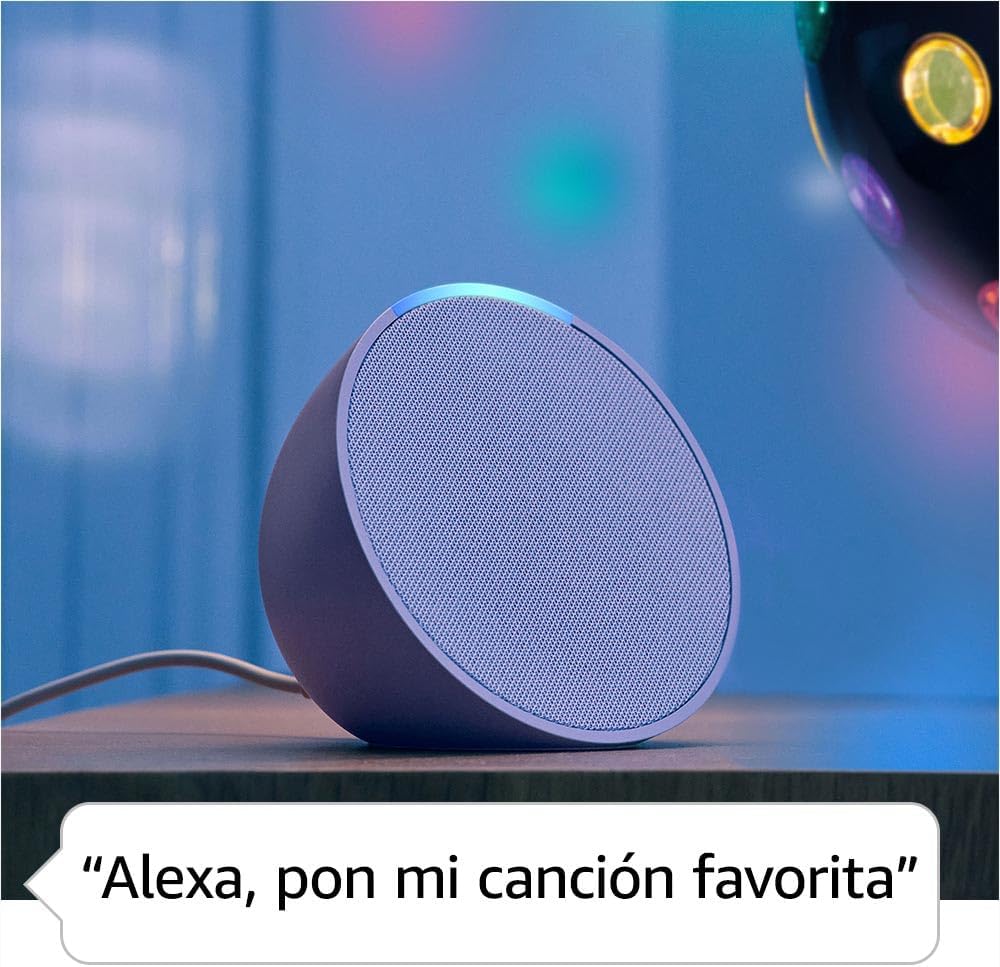 Amazon Echo Pop, Bocina inteligente y compacta con sonido definido y Alexa, Blanco