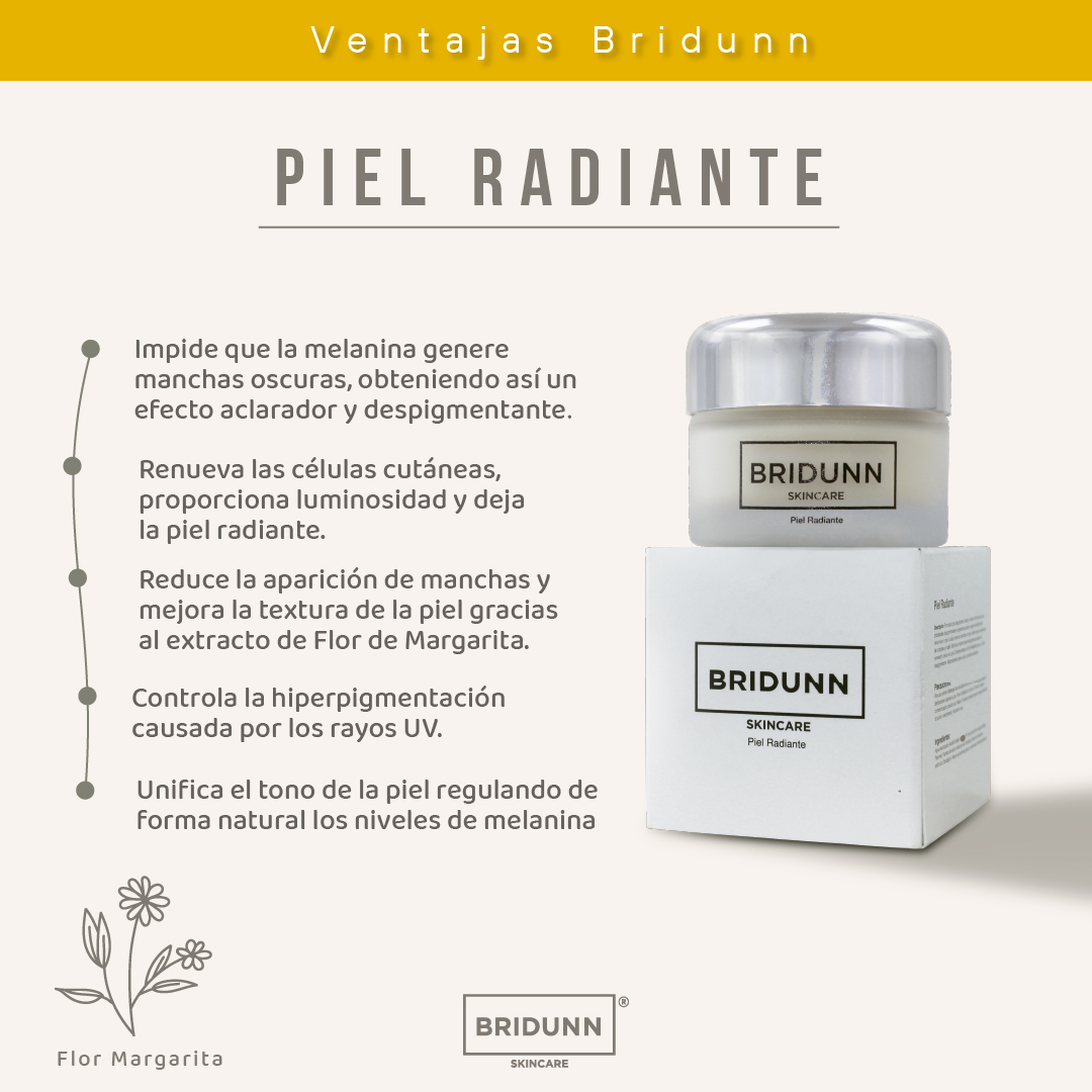 Crema Despigmentante Facial Aclaradora, Quita Manchas Y Paño Bridunn Skincare