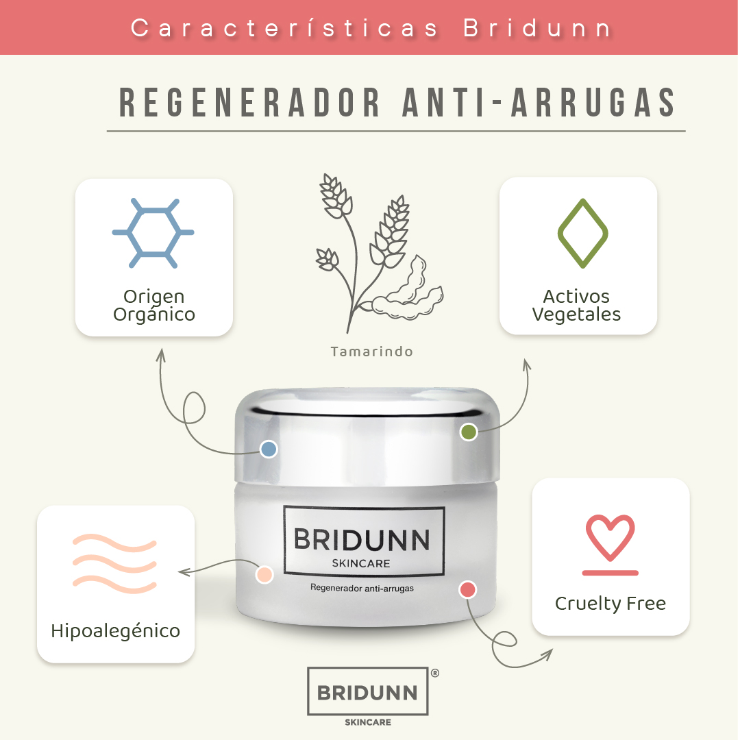 Crema Facial Reafirmante Antiarrugas  Natural BRIDUNN SKINCARE  Antiedad, Efecto lifting Tensor tipo Botox, 