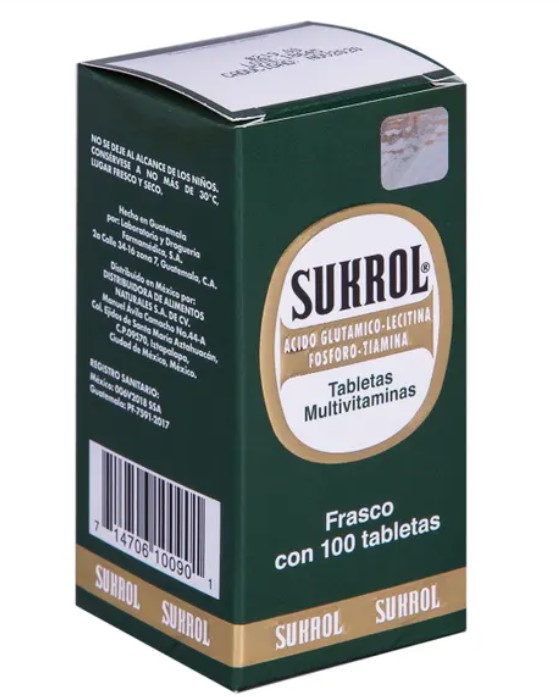 Sukrol Oral Multivitamínico 100 tabletas