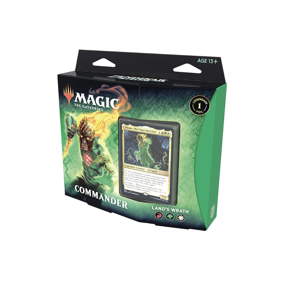 Magic Tcg - Zendikar Rising Obuun Commander Deck Display (Land´S Wrath) EN INGLÉS