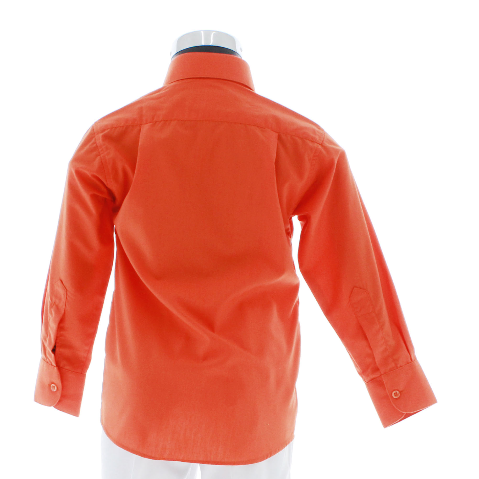 Camisa Naranja De Vestir Para Niño Manga Larga 3595 2-18