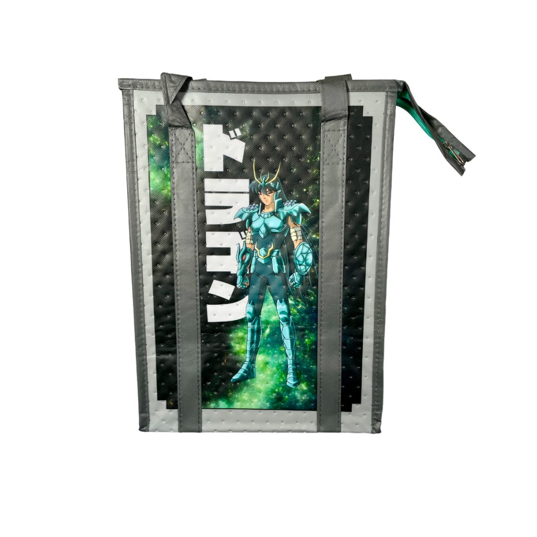 Lonchera con Aislamiento Térmico - Bolsa de Almuerzo Shiryu El Dragon - Caballeros Del Zodiaco