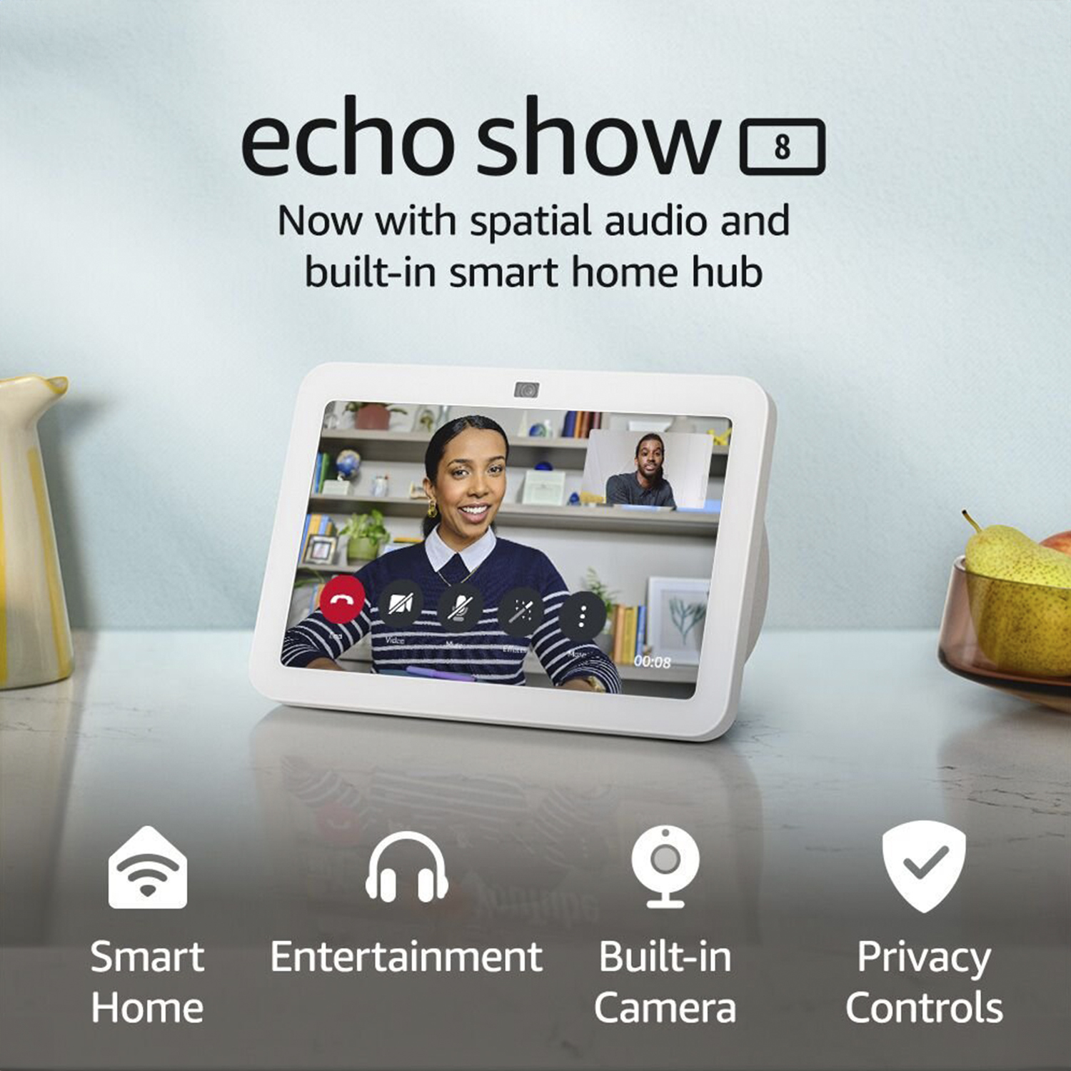 Amazon Echo Show 8 3Ra Gen Blanco