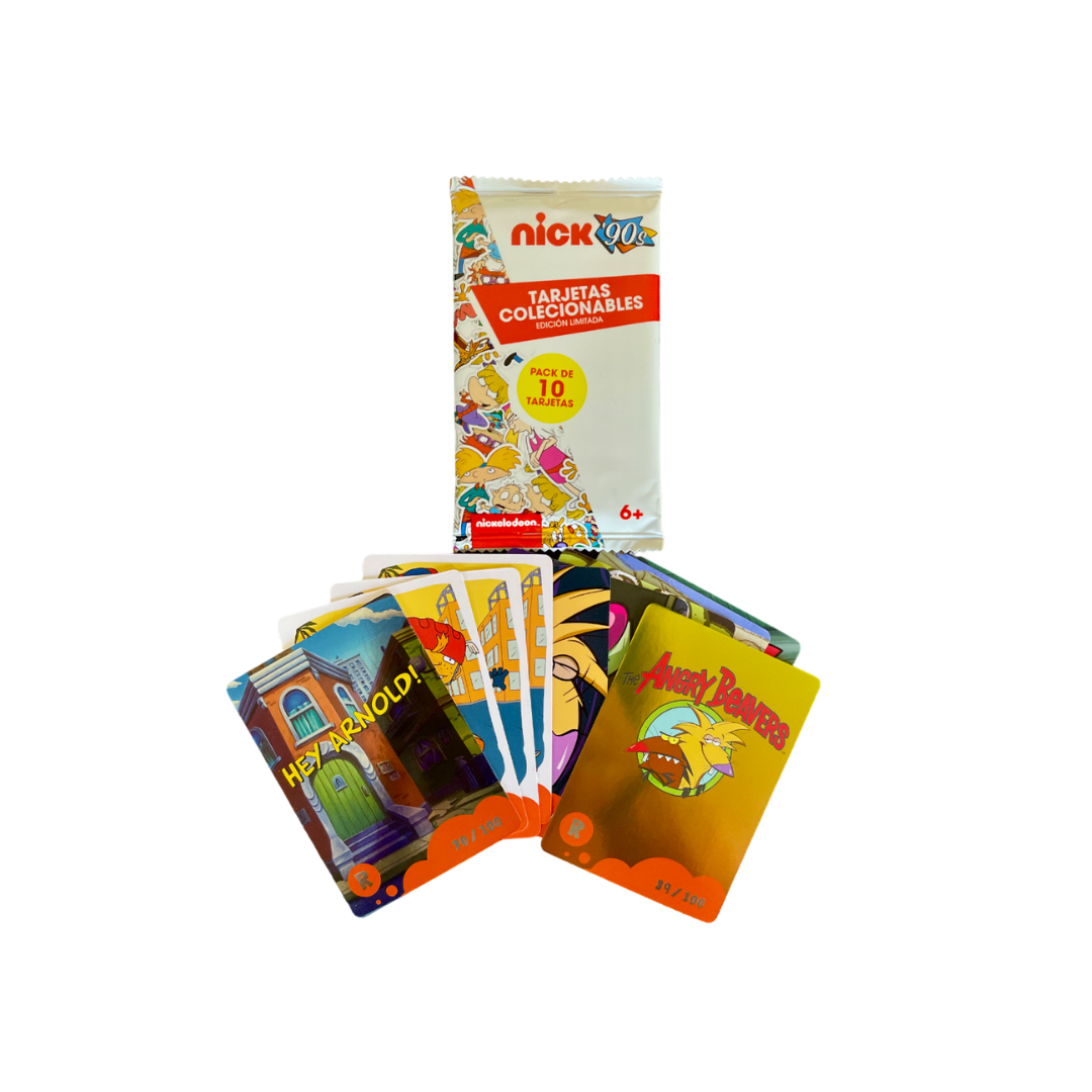  TCG Nickelodeon Tarjetas Coleccionables Booster Pack