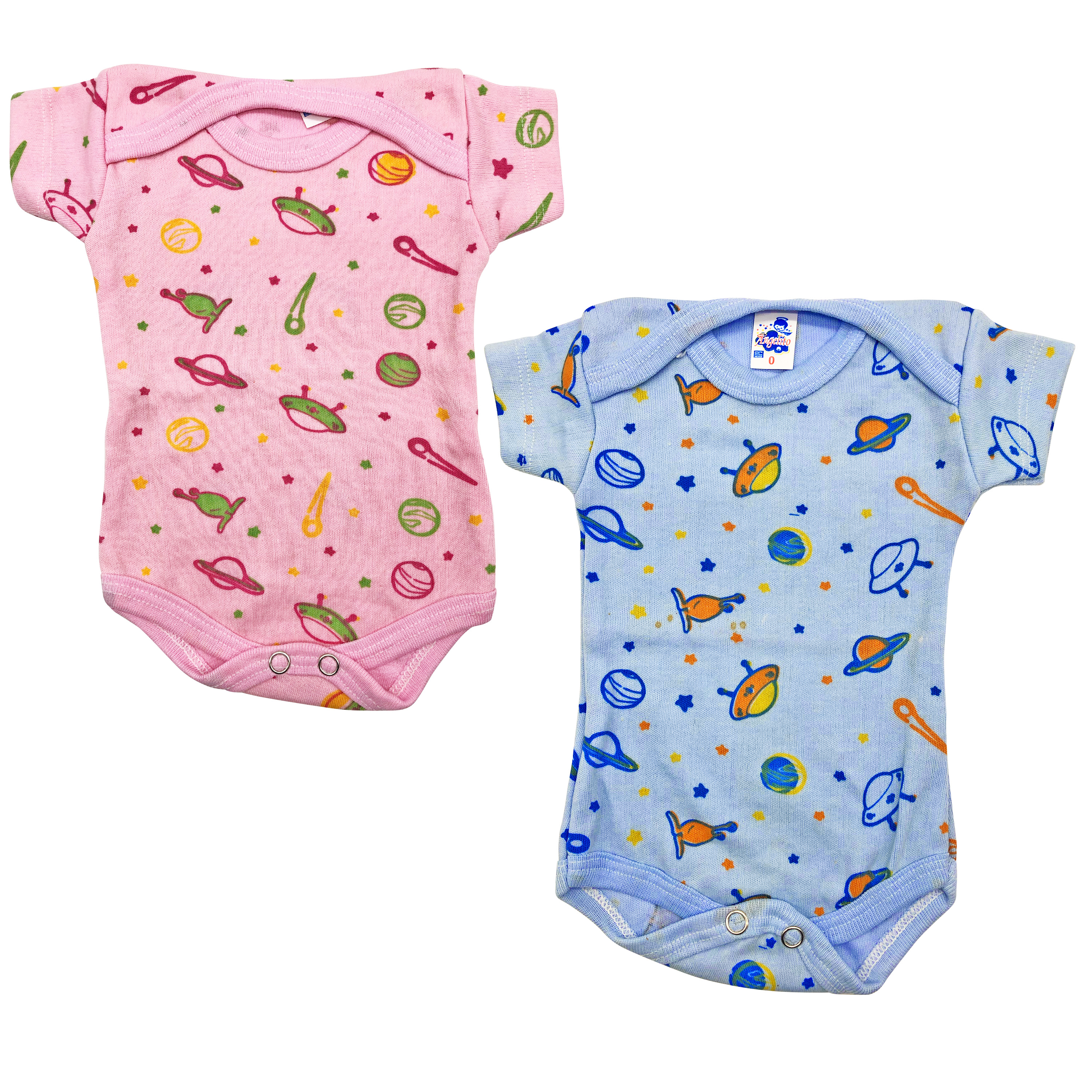 Pañalero Manga Larga y Manga corta Algodón Pack 4 Ecobaby Original