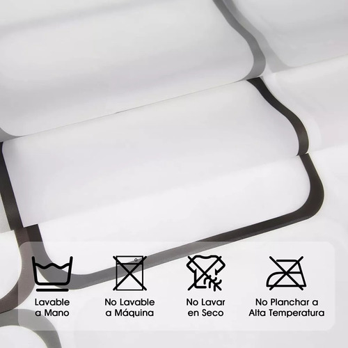 Cortina Baño Lavable Tela Impermeable Con Diseño+12 Ganchos