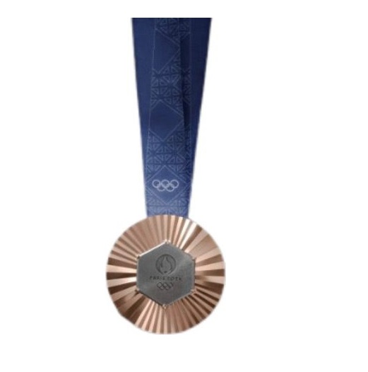 Nueva! Medalla Bronce Juegos Olimpicos Paris 2024 Olimpiadas 3er Lugar Tamaño y peso REAL