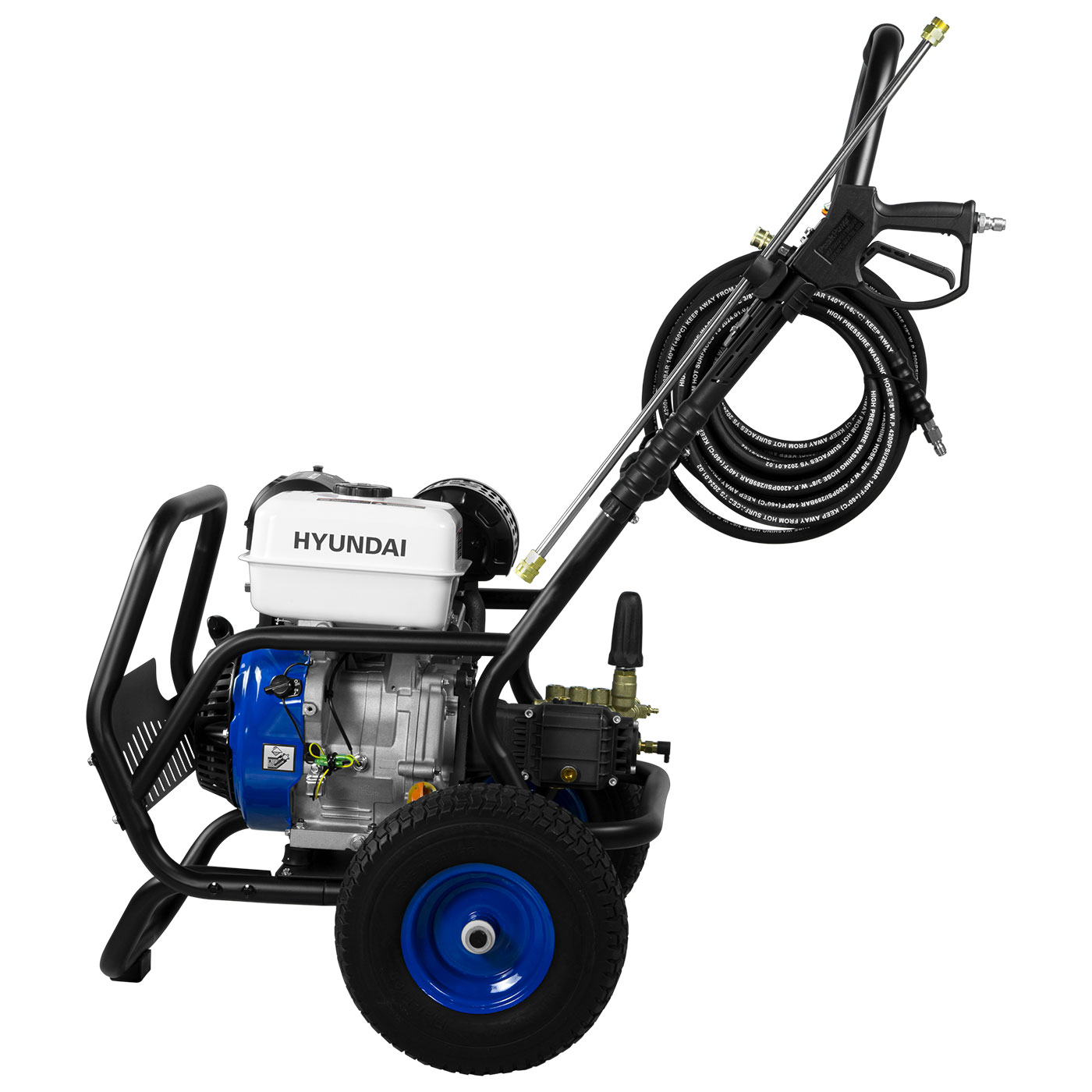 Hidrolavadora Hyundai Triplex 15 Hp 4200 Psi 289 Bar C/Base Abatible - HYP4300XT