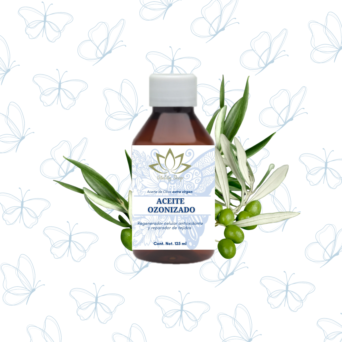 Aceite Ozonizado Antioxidante Regenerador Elimina Manchas 125ML