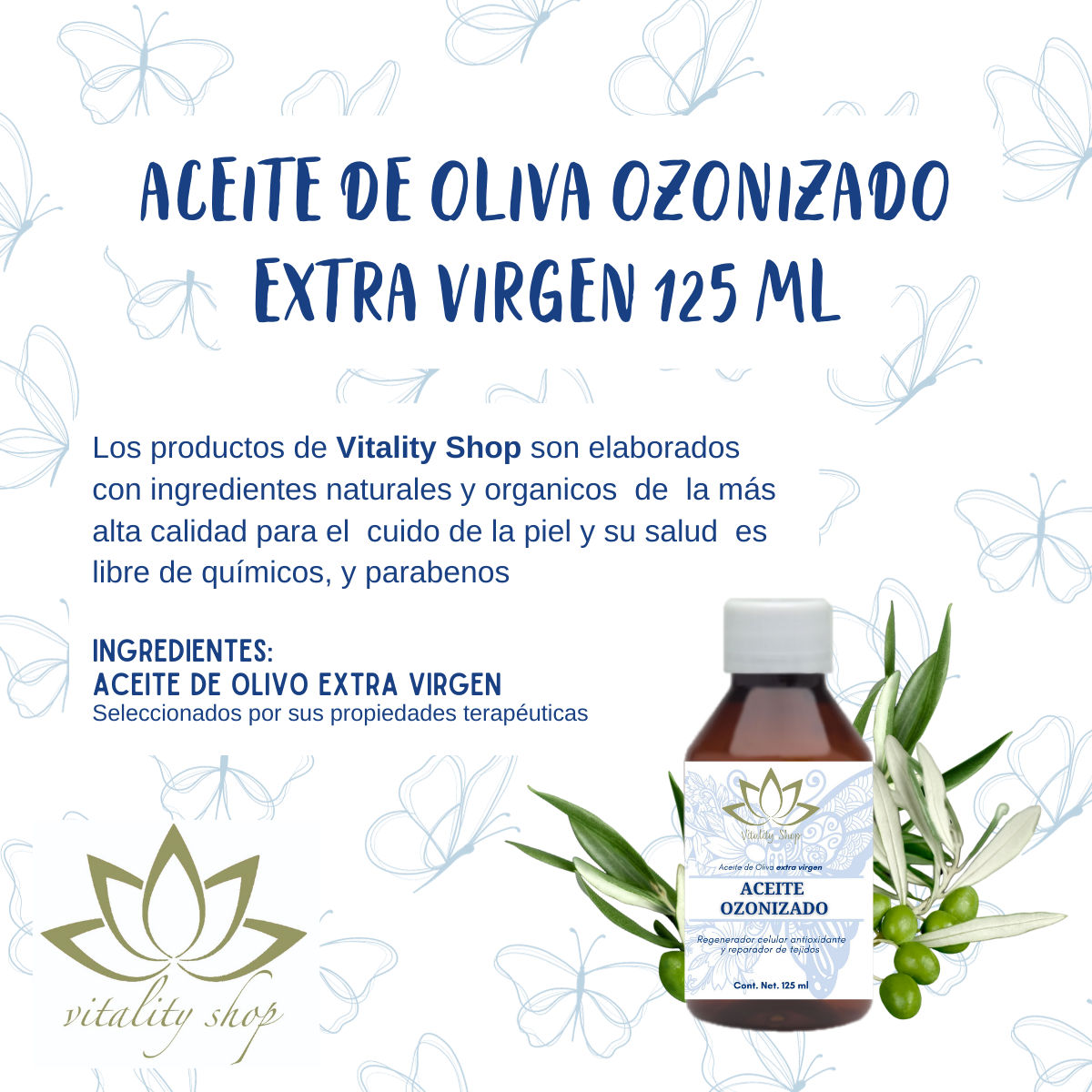 Aceite Ozonizado Antioxidante Regenerador Elimina Manchas 125ML